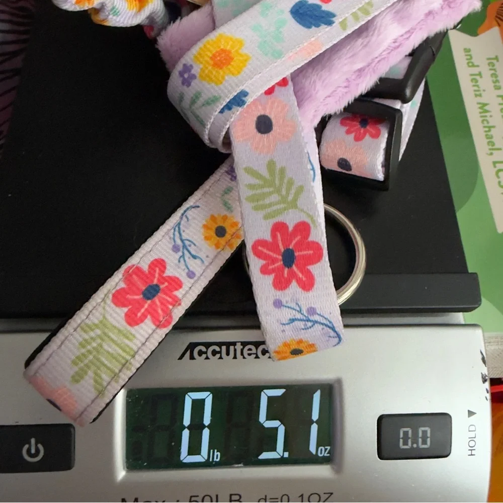 Floral Pink Kids Harness and Leash Set